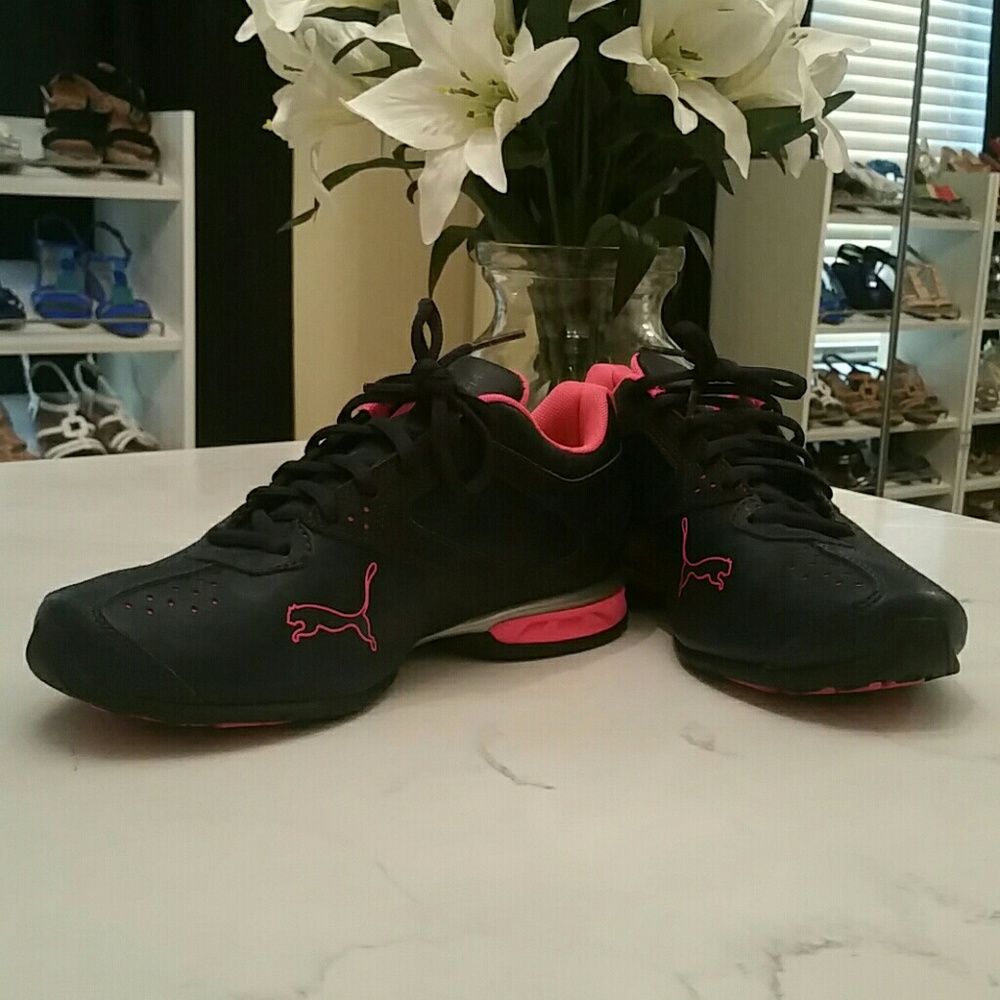 Puma Navy & Pink Sneakers